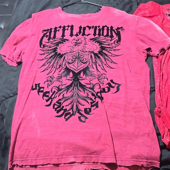 3 Xl Affliction Tshirts Barely Worn - Picture 3 of 6